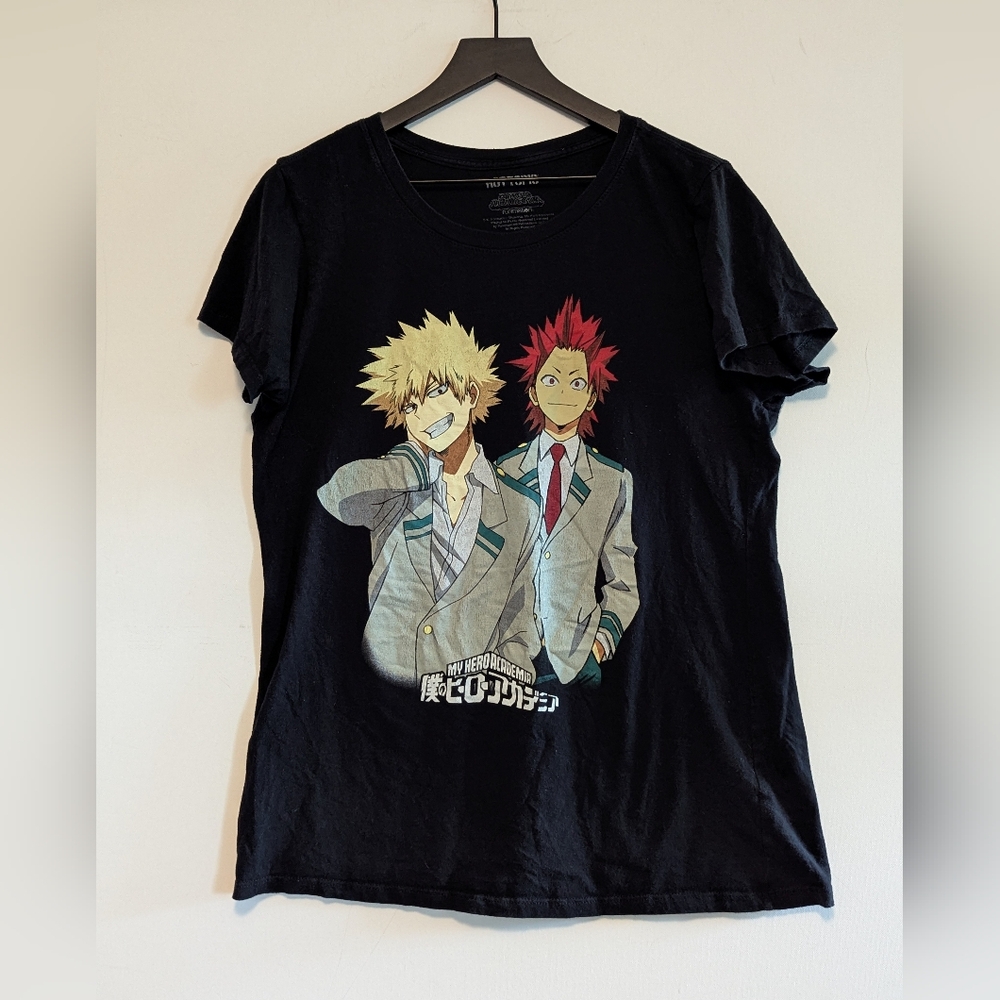 Hot Topic Black My Hero Academia Tee Great Used Cond Size 2XL Anime Manga Shirt